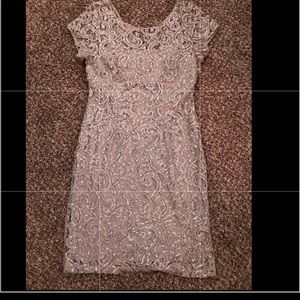 Short Silver Laced dress